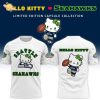 Unisex Los Angeles Rams x Helllo Kitty Night 2025 T-shirt-Navy (Updated Version)