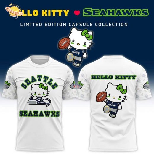 Unisex Los Angeles Rams x Helllo Kitty Night 2025 T-shirt-White (Updated Version)