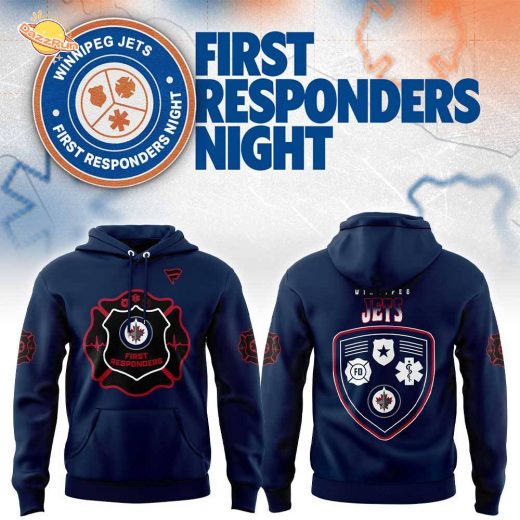 W Jets First Responders Night 2026 Blue Hoodie W Jets First Responders Night 2026 Blue Hoodie