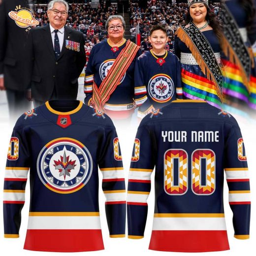 W Jets Wasacnews Night 2026 Blue Hockey Jersey Custom Name, Number