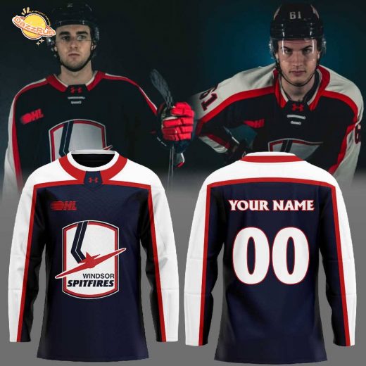 Windsor Spitfires Worn by Legends. A Spitfire classic returns Hockey Jersey Custom Name, Number Windsor Spitfires Worn by Legends. A Spitfire classic returns Hockey Jersey Custom Name, Number