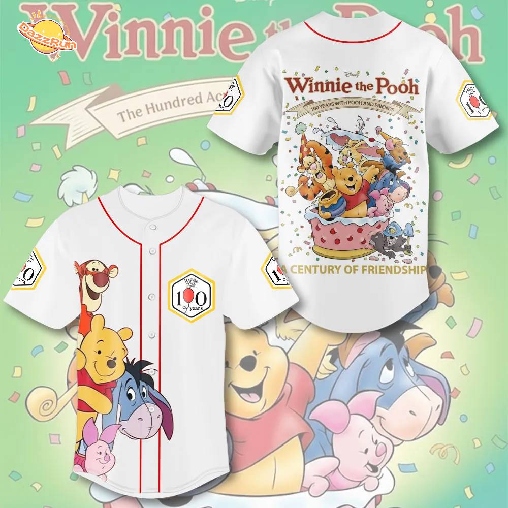 Winnie-the-Pooh 100th Anniversary Baseball Jersey Winnie-the-Pooh 100th Anniversary Baseball Jersey
